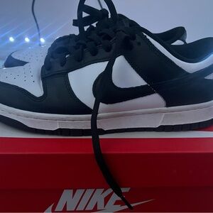 Nike Panda Dunks Size 9.5 hmu if interested I am negotiable
